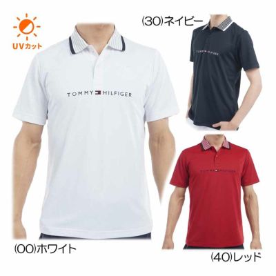 トミーヒルフィガー（Tommy_Hilfiger） エッセンシャルストライプカラー 半袖ポロシャツ THMA513 メンズゴルフウェア 春夏 2025