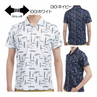 アドミラル（Admiral） モザイクロゴ プリントポロシャツ ADMA514 メンズウェア 春夏 2025【最終処分価格】