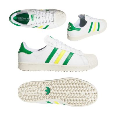 アディダス（Adidas） SS80 ゴルフ SL スパイクレスシューズ IH8535 ホワイト/グリーン/イエロー 2025