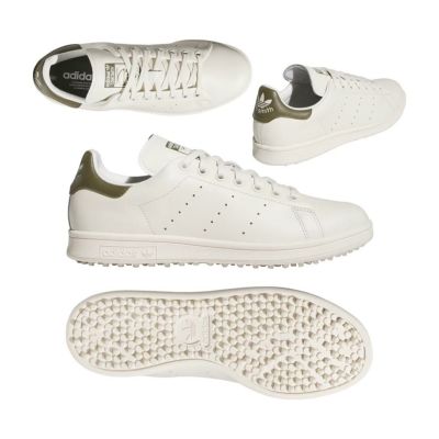 アディダス（Adidas） スタンスミス スパイクレスシューズ JH6156 オフホワイト/オリーブストレータ/オフホワイト 2025