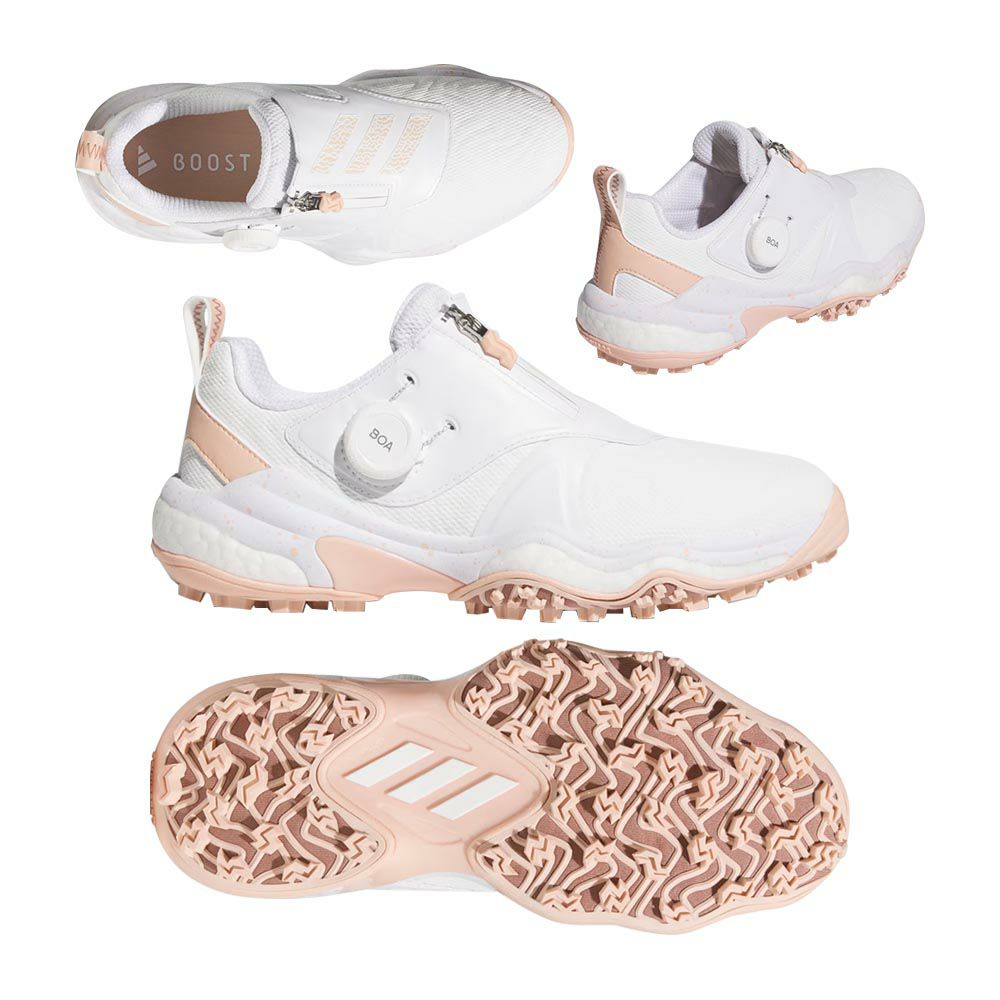 コードカオス25 Boa レディース スパイクレスシューズ JH6126 ホワイト/パウダーコーラル/ウォームクレイ 2025