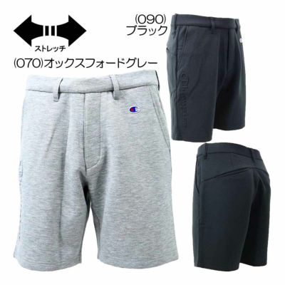 チャンピオン（Champion） テックウイーブ ストレッチ 3層構造機能スウェットハーフパンツ C3-BG501 メンズゴルフウェア 2025春夏
