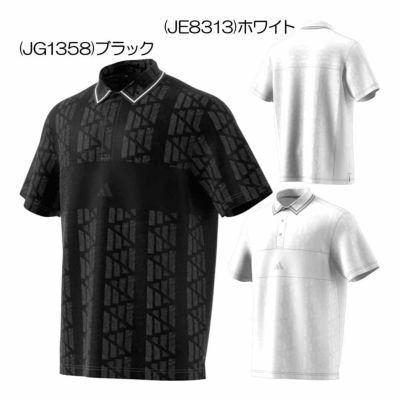 アディダス（Adidas） ビヨンド ザ コース ジャガード BOSロゴ 半袖シャツ KUK57 メンズゴルフウェア 2025春夏