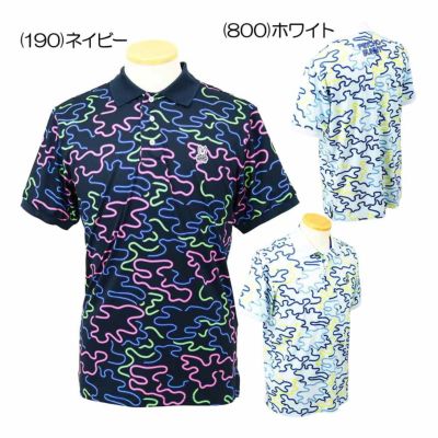 サイコバニー（PsychoBunny） 半袖シャツ ネオンチューブポロ GF107 メンズゴルフウェア 春夏モデル