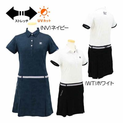 フィラ（FILA） ウエストライン入りジャガードワンピース 755-404 レディースゴルフウェア 2025春夏