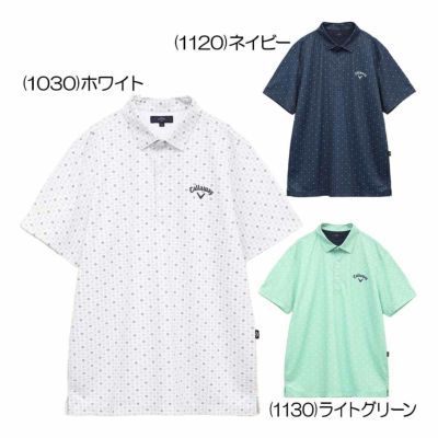 キャロウェイ（Callaway） ロゴプリントカノコシャツ-3℃裏クール C25134110 メンズゴルフウエア 春夏 2025