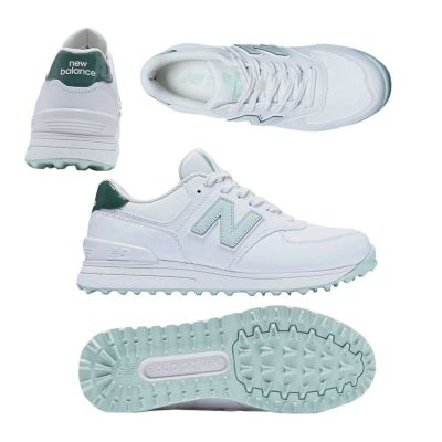 ニューバランス（New_Balance） 574 v3 SL レディース スパイクレスシューズ WGS574Q3 ホワイト/グリーン 2025