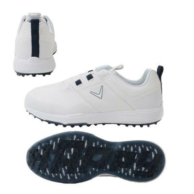 キャロウェイ（Callaway） シェブネオン スパイクレスシューズ ホワイト/ネイビー C25986120 2025