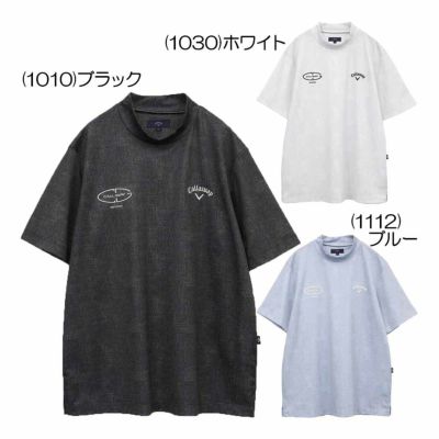 キャロウェイ（Callaway） かざあなメッシュメランジプリントモックネック C25134116 メンズゴルフウェア 春夏 2025