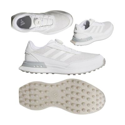アディダス（Adidas） S2G SL レザー Boa レディース スパイクレス IH5965 フットウェアホワイト/シルバーメタリック 2025