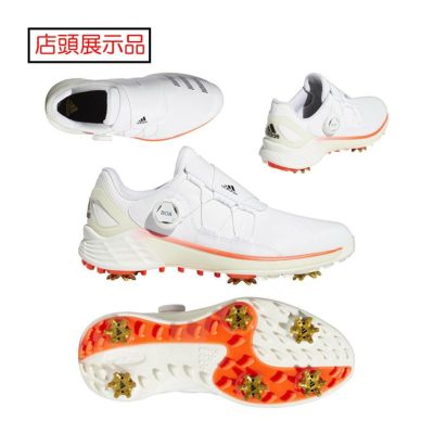 アディダス（Adidas） 【店頭提示品】ZG21 Boa レディースソフトスパイクシューズ G57764 ホワイト/ブラック/レッド