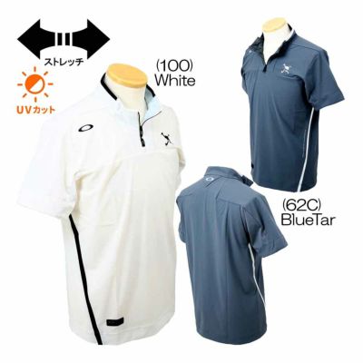 オークリー（Oakley） Skull Stream Zip Mock 半袖 モックネックシャツ FOA407673 メンズゴルフウェア 2025 春夏