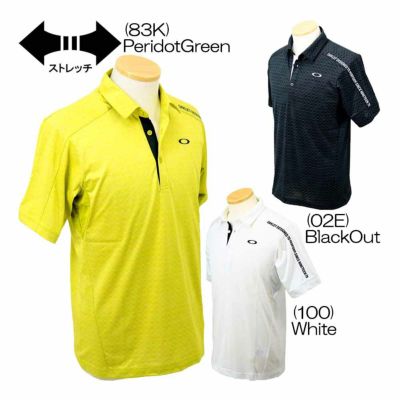 オークリー（Oakley） Tech Cold Jq Shirt ジャガード半袖シャツ FOA407676 メンズゴルフウェア 春夏  2025