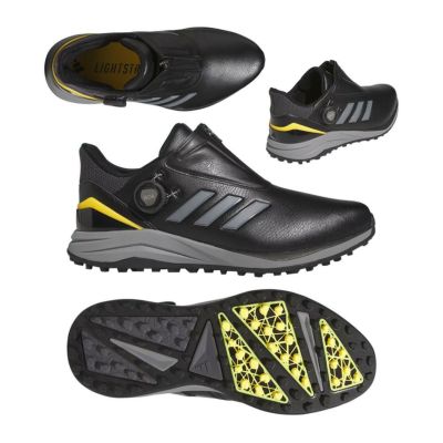 アディダス（Adidas） ソーラーモーション Boa スパイクレスシューズ MDK90 ブラック/メタリック/スパーク 2024