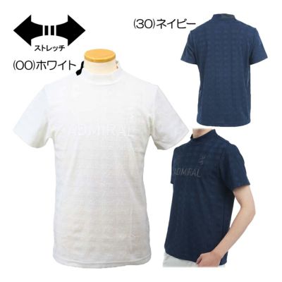 アドミラル（Admiral） ストライプジャガード モックネックシャツ ADMA501 メンズゴルフウェア 春夏 2025