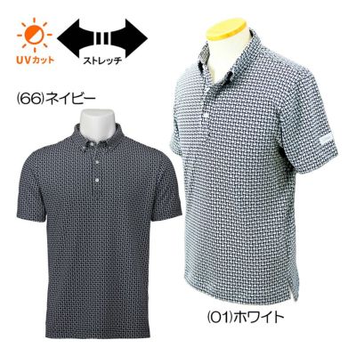 タイトリスト（Titleist） ジャカードボタンダウンシャツ TMPMS117J メンズゴルフウェア 春夏 2025