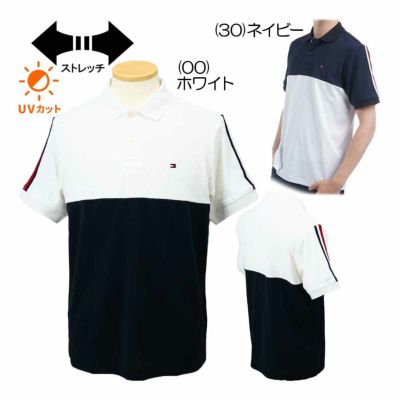 トミーヒルフィガー（Tommy_Hilfiger） カラーブロック 半袖ポロシャツ THMA528 メンズゴルフウェア 春夏 2025