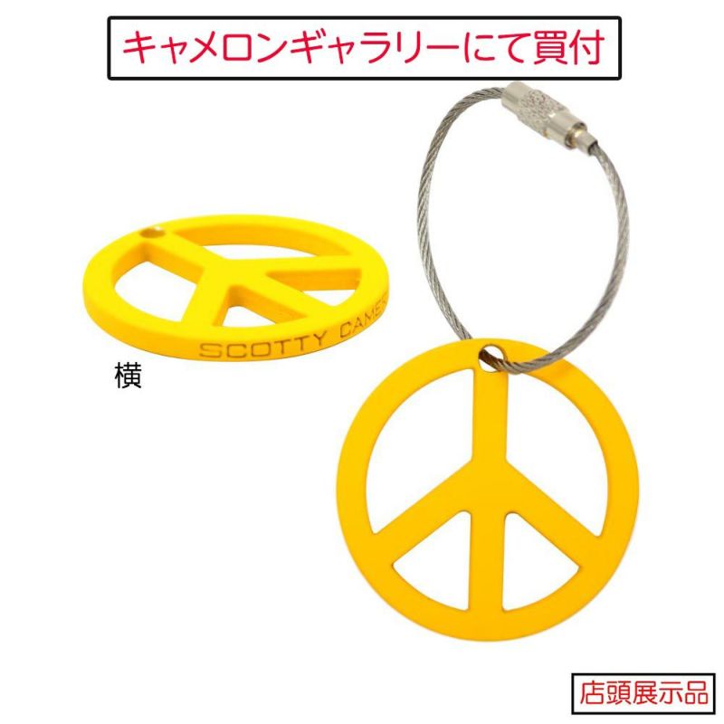 【激レア輸入品】キーフォブ ピースサイン イエロー