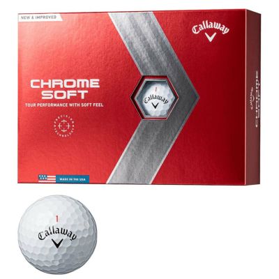 キャロウェイ（Callaway） CHROME SOFT ボール ホワイト 1ダース