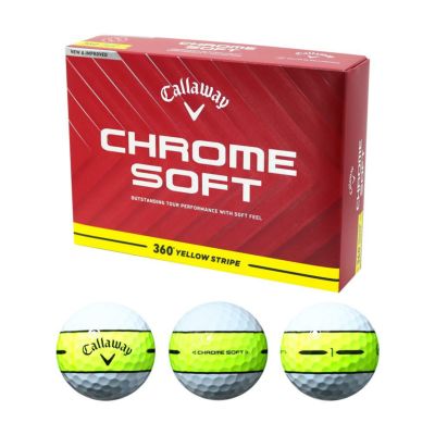 キャロウェイ（Callaway） クロムソフトストライプ ボール イエロー1ダース 2025