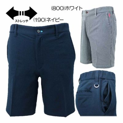 サイコバニー（PsychoBunny） ギンガムチェック ストレッチ ショートパンツ GF560 メンズゴルフウェア 春夏 2025