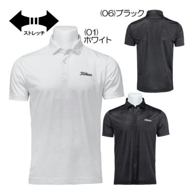 タイトリスト（Titleist） ボタニカルジャカードシャツ TMPMS107J メンズゴルフウェア 春夏 2025