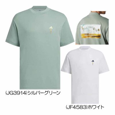 アディダス（Adidas） HEAT. RDY バックグラフィック モックネック半袖Tシャツ KTI83 メンズゴルフウェア 2025春夏