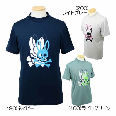 サイコバニー（PsychoBunny） 3レイヤーバニー モックネックTシャツ GF569 メンズウェア 春夏 2025