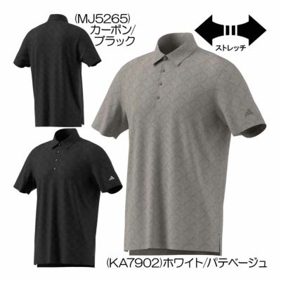 アディダス（Adidas） アルティメット365 ハウンズ ジャカード ポロシャツ JVU15 メンズゴルフウェア 秋冬 2025