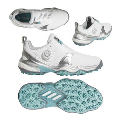 アディダス（Adidas） コードカオス25 Boa  レディース スパイクレスシューズ JQ7753 ホワイト/ミント 2025