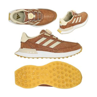 アディダス（Adidas） S2G SL Boa レディース スパイクレスシューズ JP8550 ブラウン/ゴールド 2025