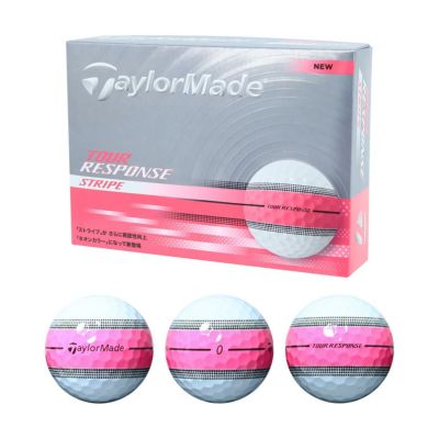 テーラーメイド（TaylorMade） ツアーレスポンス ストライプボール ピンク 1ダース 2025