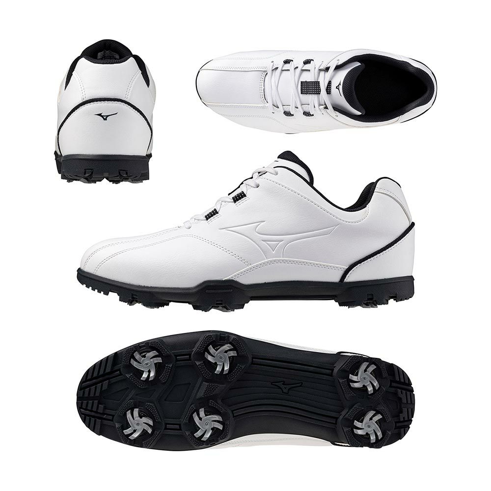 ジーエムスタイル ワイド ST スパイクシューズ 51GQ2551 (01)ホワイト/ホワイト 『4E』『軽量』 『防水』2025