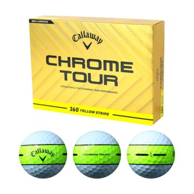 キャロウェイ（Callaway） クロムツアーストライプ ボール イエロー 1ダース 2025