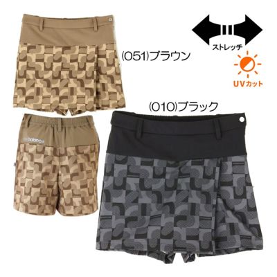ニューバランス（New_Balance） ロゴジオメトリック柄 ジャージーラップキュロット 012-5239503 レディースゴルフウェア 秋冬 2025