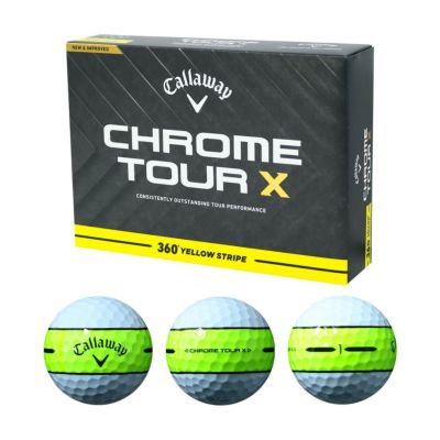 キャロウェイ（Callaway） クロムツアーXストライプ ボール イエロー 1ダース 2025