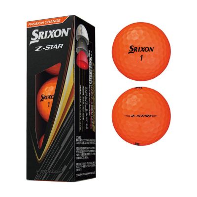 スリクソン（SRIXON） Z-STAR ボール オレンジ 1スリーブ (3個入) 2025