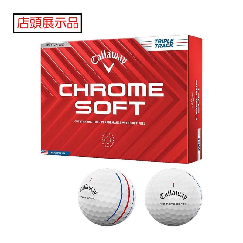 キャロウェイ クロムソフト　トリプルトラック　ホワイト　2ダースセット キャロウェイ（Callaway） CHROME SOFT トリプル・トラック