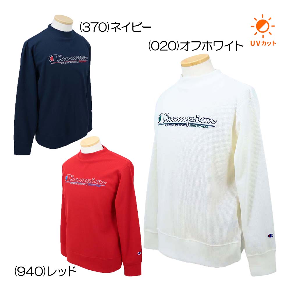 ロゴ刺繍 長袖モックネックシャツ C3-DG401 メンズウェア 26春夏モデル